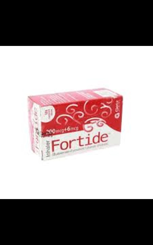 Fortide Inhaler 120metered dose (Budesonide 200mcg + Formoterol fumarate dihydrate 6mcg))